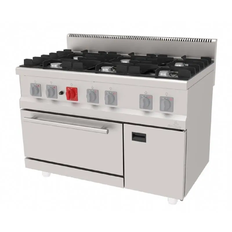 Atalay AGK-1270 700 Seri 4 Ocaklı Kuzine, 6x22 cm, Paslanmaz Çelik, LPG'li - 1