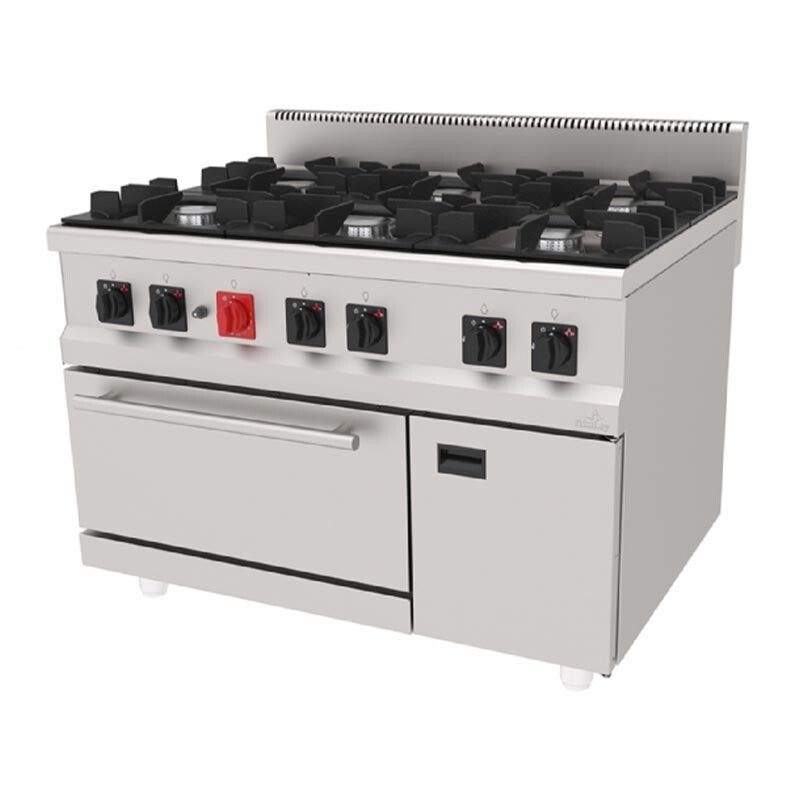 Atalay AGK-1290 900 Seri 6 Gözlü Kuzine, Paslanmaz Çelik, LPG'li - Atalay