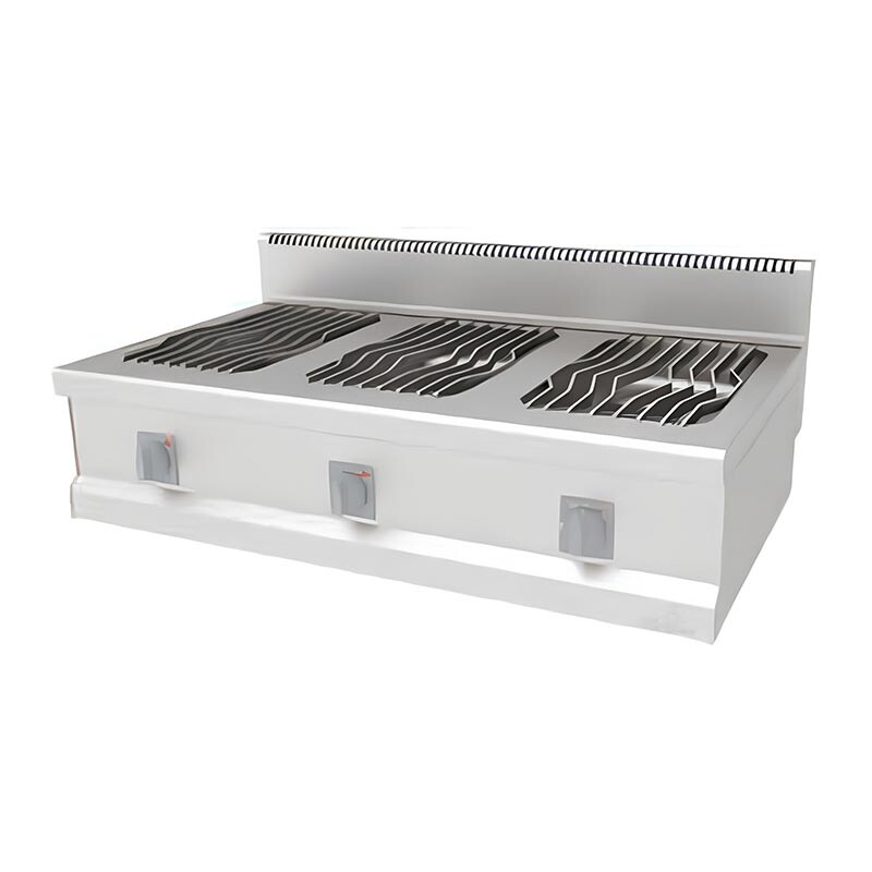 Atalay AGO-1270-Y 700 Seri Set Üstü 3 Brülörlü Yanyana Ocak, Paslanmaz Çelik, Doğalgazlı - Atalay