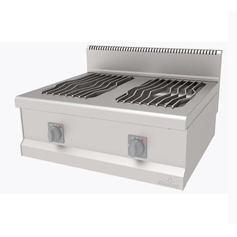 Atalay AGO-870-Y 700 Seri Set Üstü 2 Brülörlü Yanyana Ocak, Paslanmaz Çelik, Doğalgazlı - Atalay