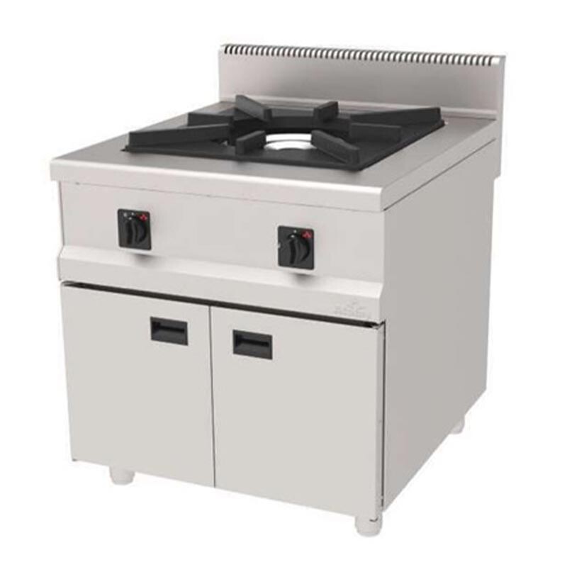 Atalay AGO-890T 900 Seri Dolaplı Tek Bekli Ocak, Paslanmaz Çelik, 80x90x85 cm - Atalay