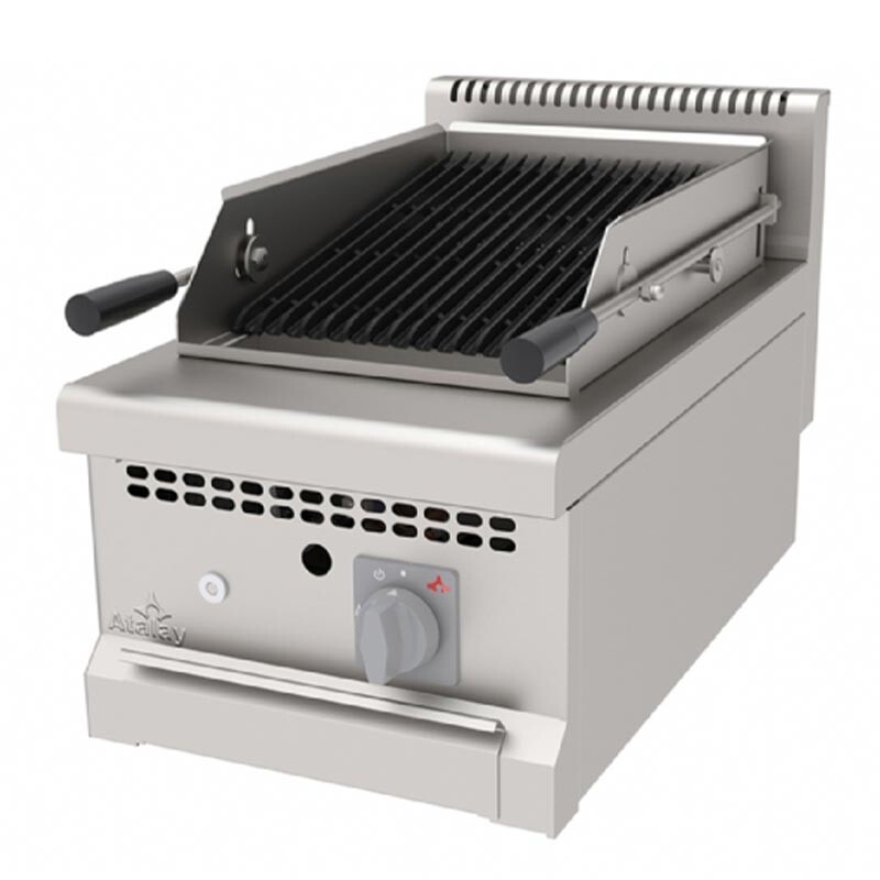 Atalay ALI-470 700 Seri Su Çekmeceli Lavataşlı Döküm Izgara, Paslanmaz Çelik, 40x70 cm, Doğalgazlı - Atalay