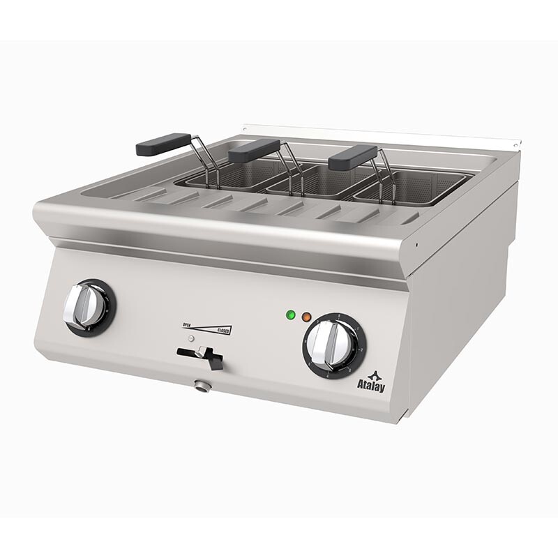 Atalay AMP-673 730 Seri Makarna Haşlama Makinesi, 3 Sepetli, Paslanmaz Çelik, Elektrikli - Atalay