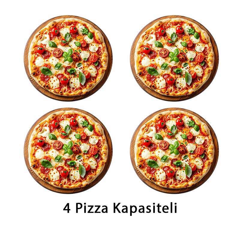 Atalay APF-40-2 20cm x 4 Pizza Kapasiteli İki Katlı Pizza Fırını, Elektrikli - 2