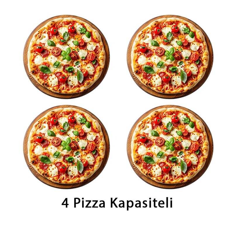 Atalay APF-62-1 30 cm x 4 Pizza Kapasiteli Pizza Fırını, Elektrikli - Atalay (1)