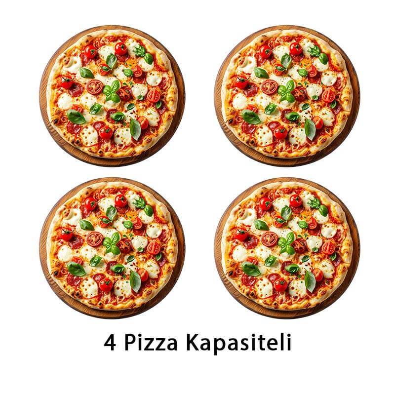 Atalay APF-62-1 30 cm x 4 Pizza Kapasiteli Pizza Fırını, Elektrikli - 2