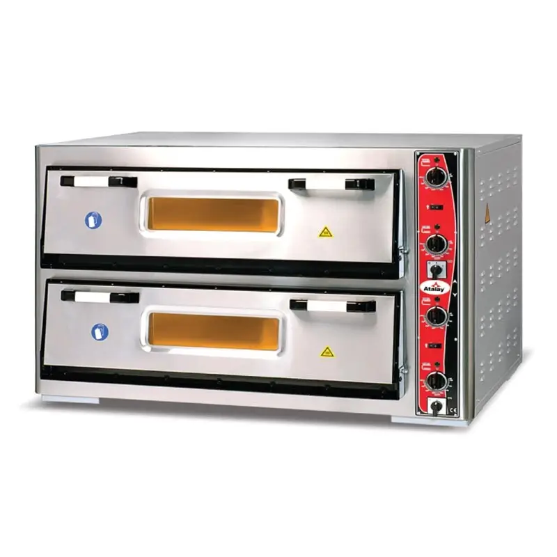 Atalay APF-92-2 30 cm x 18 Pizza Kapasiteli İki Katlı Pizza Fırını, Elektrikli - 1