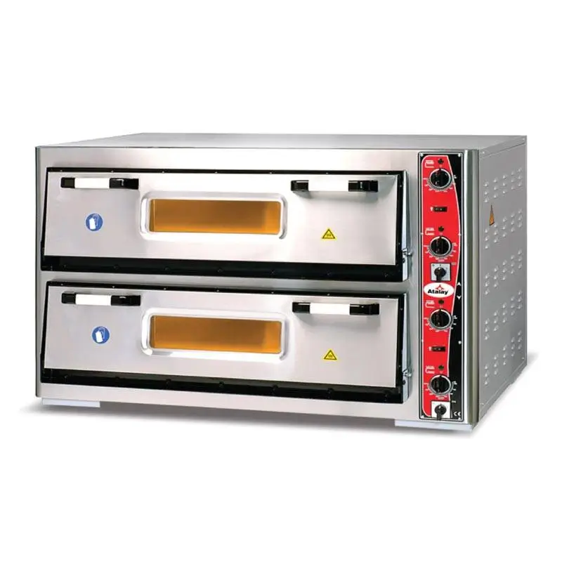 Atalay APF-92-2 30 cm x 18 Pizza Kapasiteli İki Katlı Pizza Fırını, Elektrikli - 1