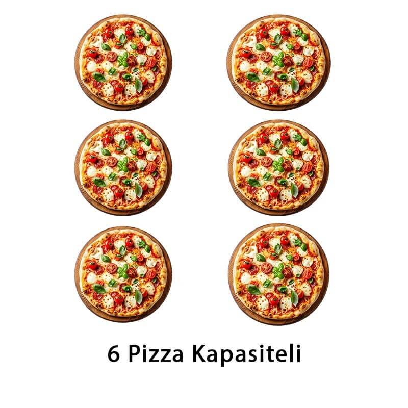 Atalay APF-962-1 30 cm x 6 Adet Pizza Kapasiteli Pizza Fırını, Tek Katlı, Elektrikli - Atalay (1)