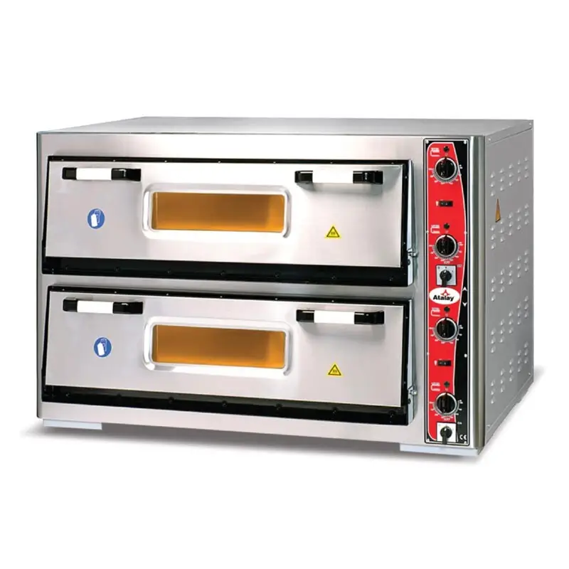 Atalay APF-962-2 30 cm x 12 adet Pizza Kapasiteli İki Katlı Pizza Fırını, Elektrikli - 1