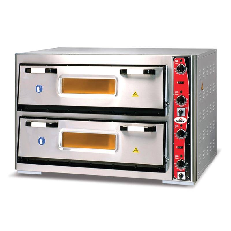 Atalay APF-962-2 30 cm x 12 adet Pizza Kapasiteli İki Katlı Pizza Fırını, Elektrikli - 1