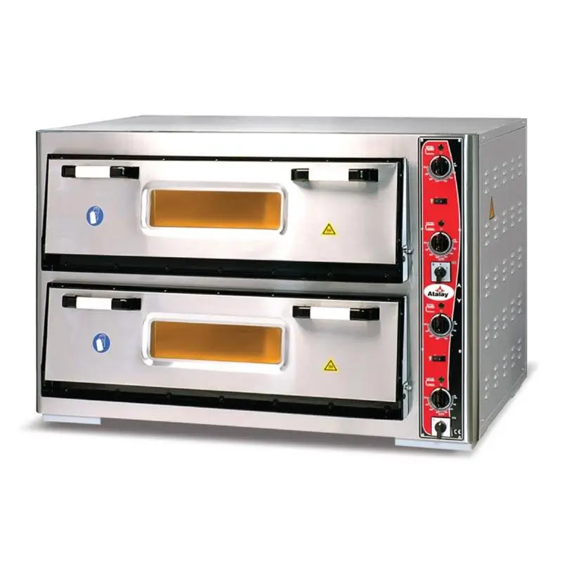 Atalay APF-962-2 30 cm x 12 adet Pizza Kapasiteli İki Katlı Pizza Fırını, Elektrikli - 1