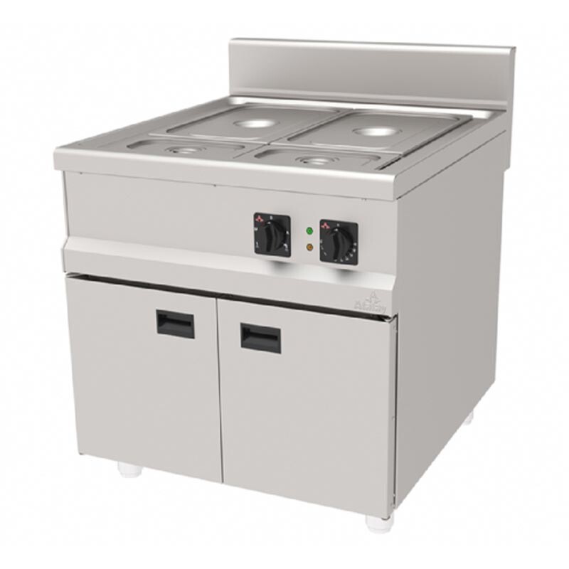 Atalay ASB-890 900 Seri Çift Hazneli Dolaplı Sos Bain-Marie, Paslanmaz Çelik, Elektrikli - Atalay