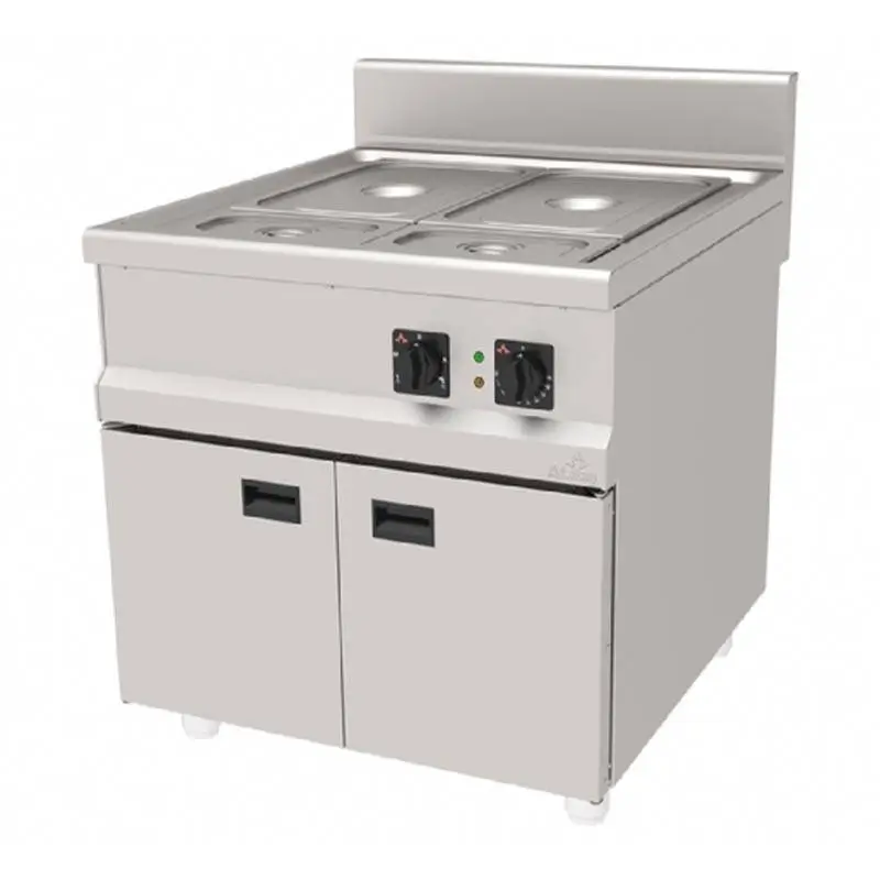 Atalay ASB-890 900 Seri Çift Hazneli Dolaplı Sos Bain-Marie, Paslanmaz Çelik, Elektrikli - 1