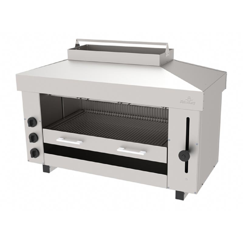 Atalay ASM-3E Asansörlü Salamander, 3 Rezistanslı, Paslanmaz Çelik, Elektrikli - Atalay