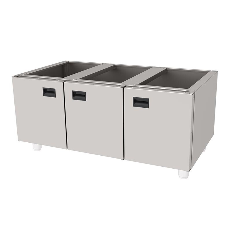 Atalay AST-1273 730 Seri Set Altı Tezgah, Paslanmaz Çelik, 120x67x55 cm - Atalay