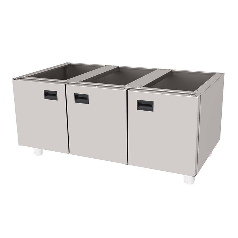 Atalay AST-1273 730 Seri Set Altı Tezgah, Paslanmaz Çelik, 120x67x55 cm - 1
