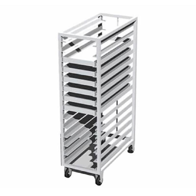 Atalay ATA-3484-14 Tepsi Taşıma Arabası, Paslanmaz Çelik, 41x68 cm, 14 Tepsi Kapasiteli - Atalay