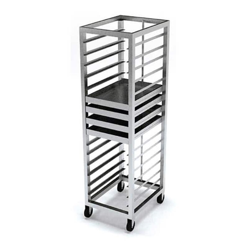 Atalay ATA-5070-15 Tepsi Taşıma Arabası, Paslanmaz Çelik, 50x70 cm, 15 Tepsi Kapasiteli - Atalay