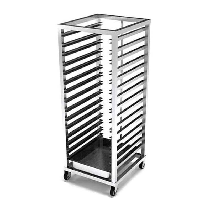 Atalay ATA-5365-15 Tepsi Taşıma Arabası, Paslanmaz Çelik, GN 2/1, 15 Tepsi Kapasiteli - Atalay