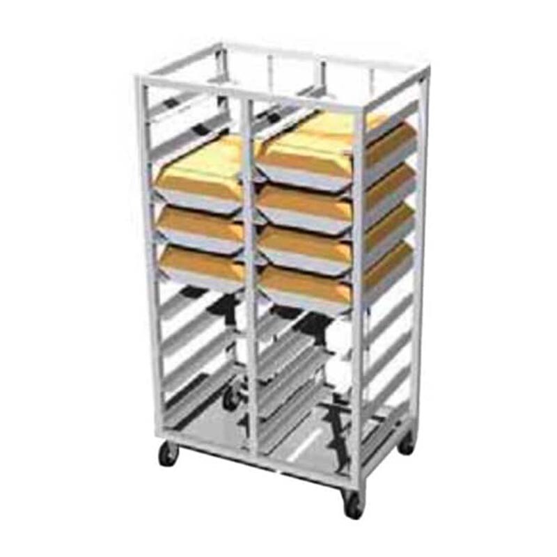 Atalay ATAT-3753-18 Termotray Tepsi Taşıma Arabası, 37x53 cm, 18 Termotray Tepsi Kapasiteli, Paslanmaz Çelik - Atalay