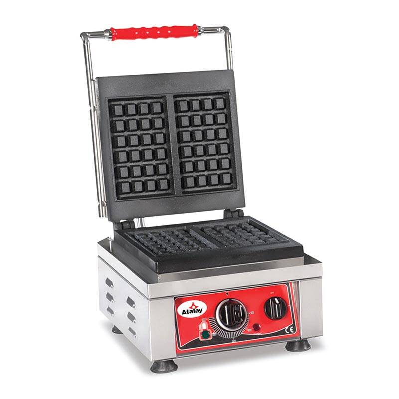 Atalay AWM-2401 Tekli Kare Waffle Makinesi, Paslanmaz Çelik, Elektrikli - 1