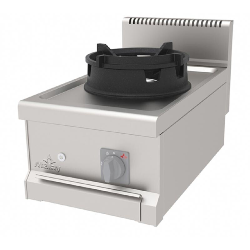 Atalay AWO-470 700 Seri Set Üstü 1 Gözlü Wok Ocak, Paslanmaz Çelik, Doğalgazlı - Atalay