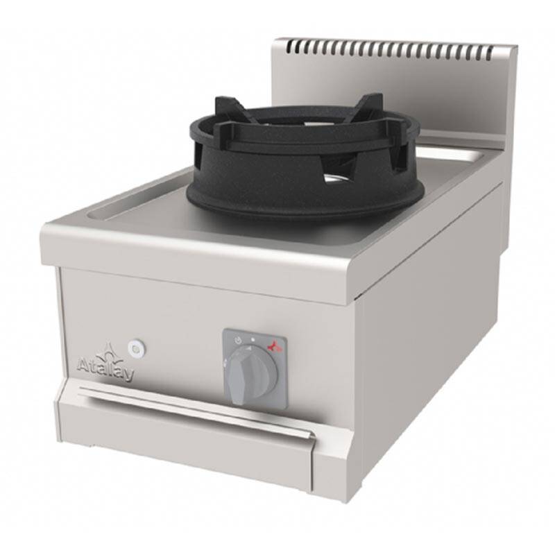 Atalay AWO-470 700 Seri Set Üstü 1 Gözlü Wok Ocak, Paslanmaz Çelik, Doğalgazlı - 1