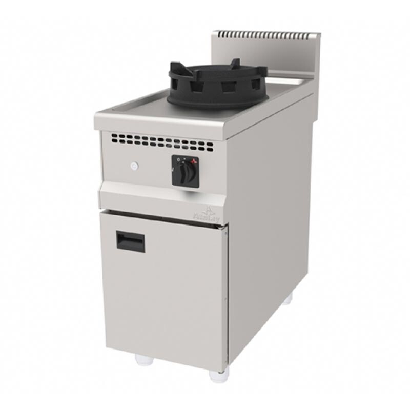 Atalay AWO-490 900 Seri Dolaplı 1 Gözlü Wok Ocak, Paslanmaz Çelik, LPG'li - Atalay