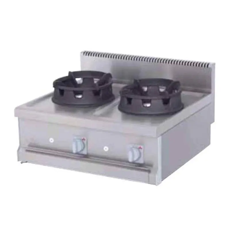 Atalay AWO-870 700 Seri Set Üstü 2 Gözlü Wok Ocak, Paslanmaz Çelik, Doğalgazlı - 1