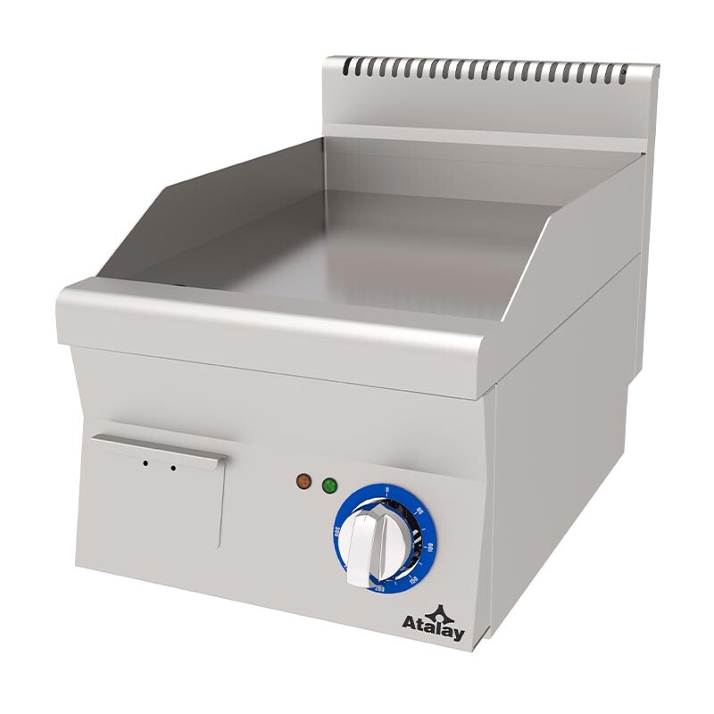 Atalay EAEI-460CR 600 Seri Düz Pleyt Izgara, Paslanmaz Çelik, 40x60 cm, Krom Yüzeyli, Elektrikli - Atalay