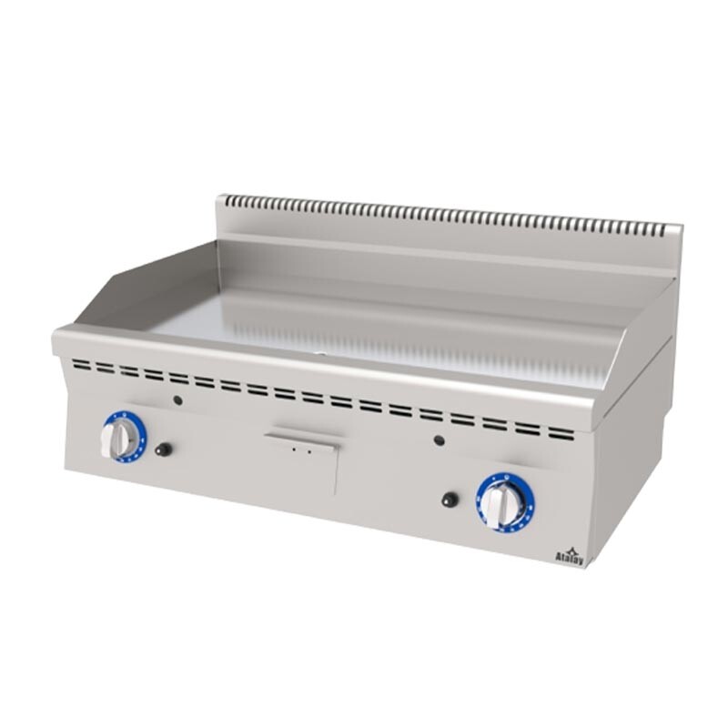 Atalay EAGI-1060CR 600 Seri Düz Pleyt Izgara, Paslanmaz Çelik, 100x60 cm, Krom Yüzeyli, Doğalgazlı - Atalay