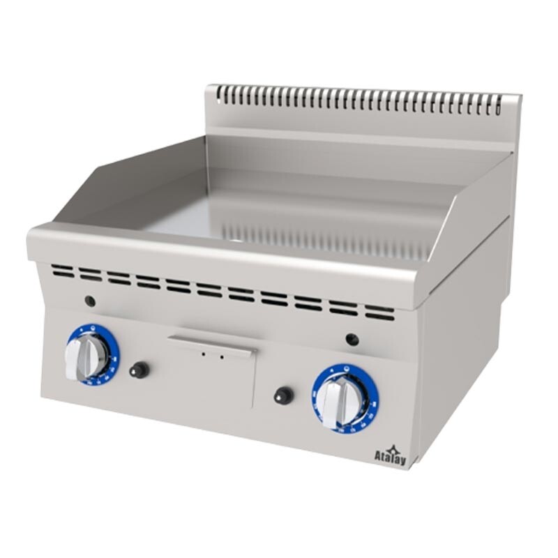 Atalay EAGI-660CR 600 Seri Düz Pleyt Izgara, Paslanmaz Çelik, 60x60 cm, Krom Yüzeyli, LPG'li - Atalay