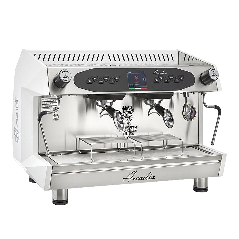 Bezzera Arcadia DE PID Tall Cup Tam Otomatik Espresso Kahve Makinesi, 2 Gruplu, Mat Beyaz, 11 Lt. - Bezzera