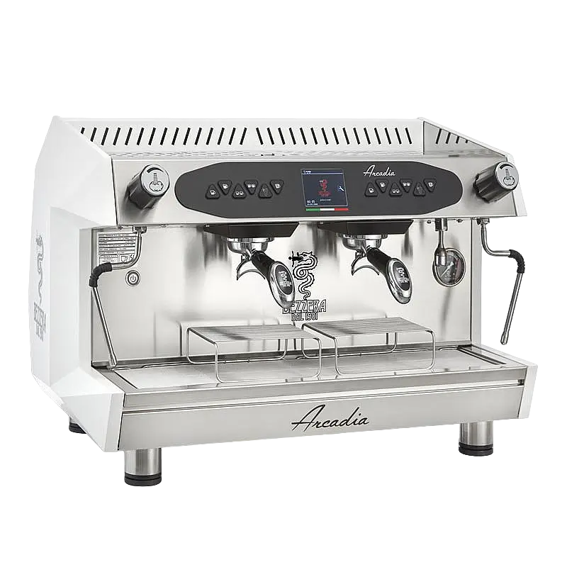Bezzera Arcadia DE PID Tall Cup Tam Otomatik Espresso Kahve Makinesi, 2 Gruplu, Mat Beyaz, 11 Lt. - 1