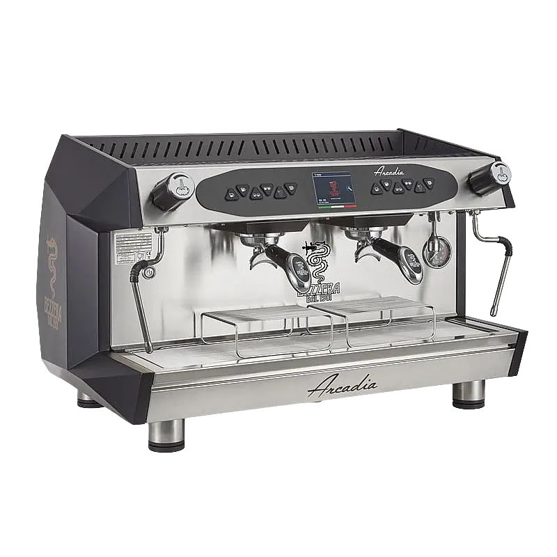 Bezzera Arcadia DE PID Tall Cup Tam Otomatik Espresso Kahve Makinesi, 2 Gruplu, Mat Siyah, 11 Lt. - 1