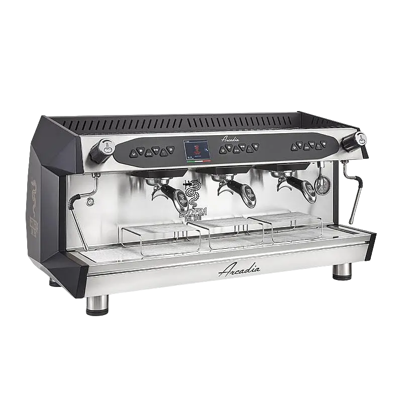 Bezzera Arcadia DE PID Tall Cup Tam Otomatik Espresso Kahve Makinesi, 3 Gruplu, Mat Siyah, 17 Lt. - 1