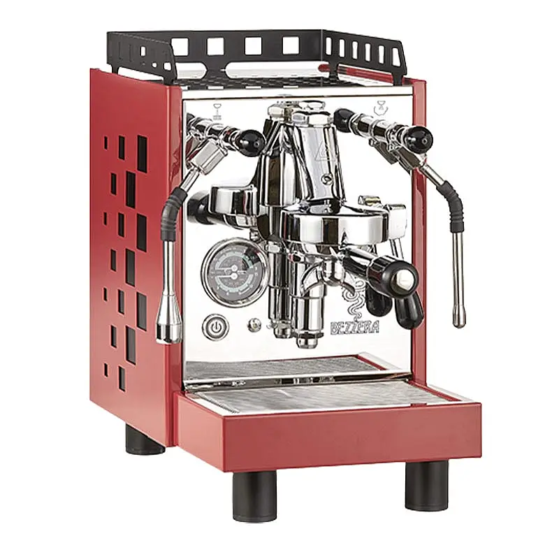 Bezzera ARIA Yarı Otomatik Espresso Kahve Makinesi, 1 Gruplu, Kırmızı, Paslanmaz Çelik - 1