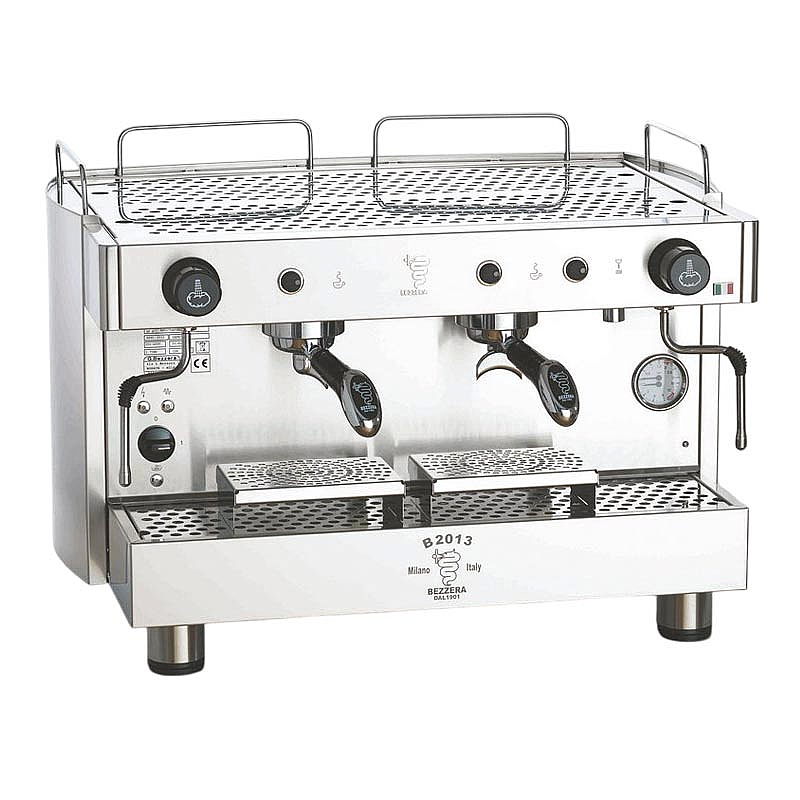 Bezzera B2016PM Tall Cup Yarı Otomatik Espresso Kahve Makinesi, 2 Gruplu, 750x550x515 mm. - 1