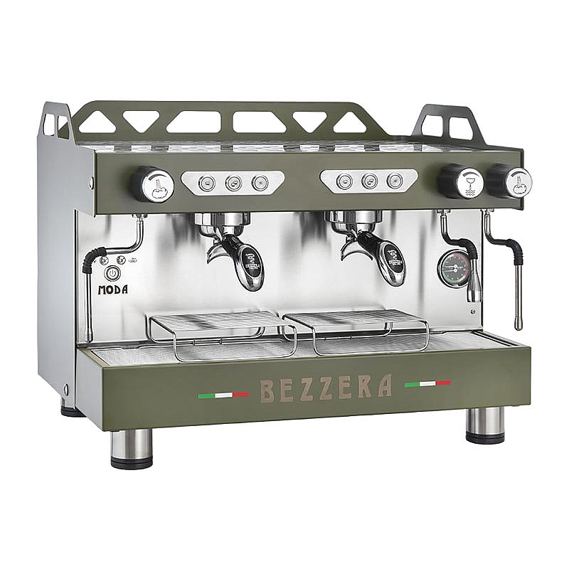 Bezzera MODA DE Tall Cup Tam Otomatik Espresso Kahve Makinesi, 2 Gruplu, Yeşil, 11 Lt. - 1