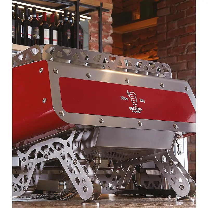 Bezzera Victoria Tall Cup Tam Otomatik Espresso Kahve Makinesi, 2 Gruplu, Kırmızı, 820x680x560 mm. - 3
