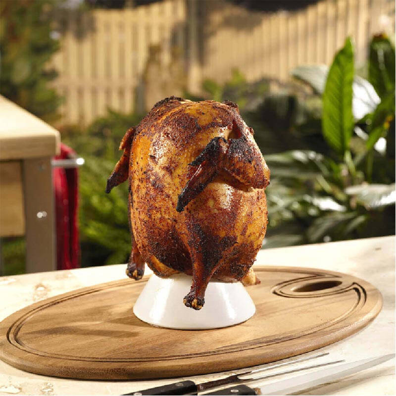 Big Green Egg Seramik Tavuk Pişirme Aparatı, Aroma Verici Tasarım - 2