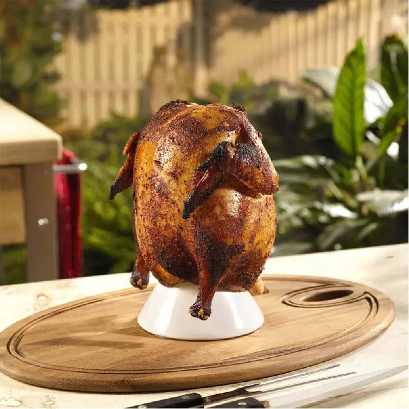 Big Green Egg Seramik Tavuk Pişirme Aparatı, Aroma Verici Tasarım - 2
