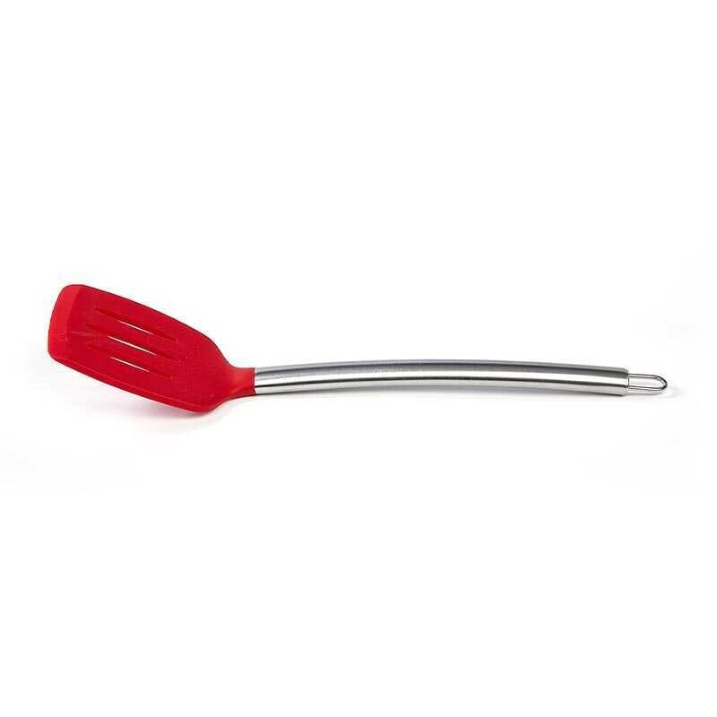 Biradlı BRD-0426 Çelik Saplı Silikon Spatula, 35 cm, Kırmızı - Biradlı