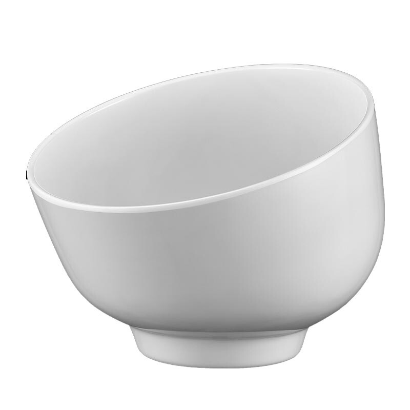 Biradlı BRD-134531 Melamin Yuvarlak Sunum Kasesi, 25.5x12.5 cm, Beyaz - Biradlı