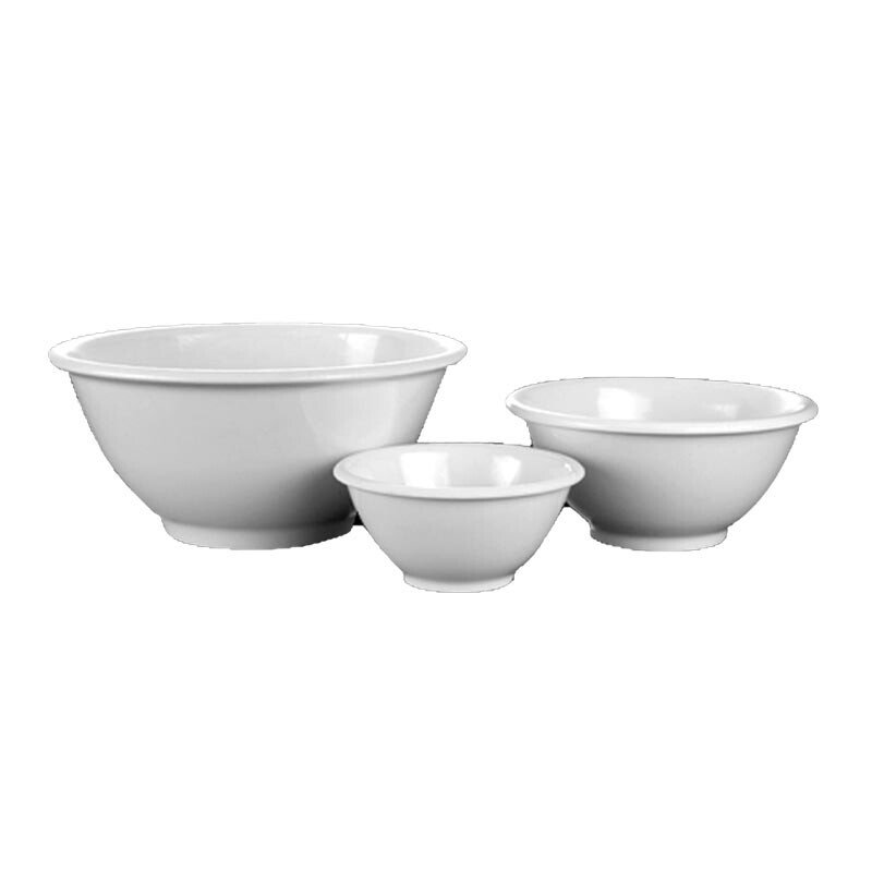 Biradlı BRD-201015 Yuvarlak Melamin Bal Reçel ve Sos Kasesi, 38x38x17.5 cm, Beyaz - Biradlı