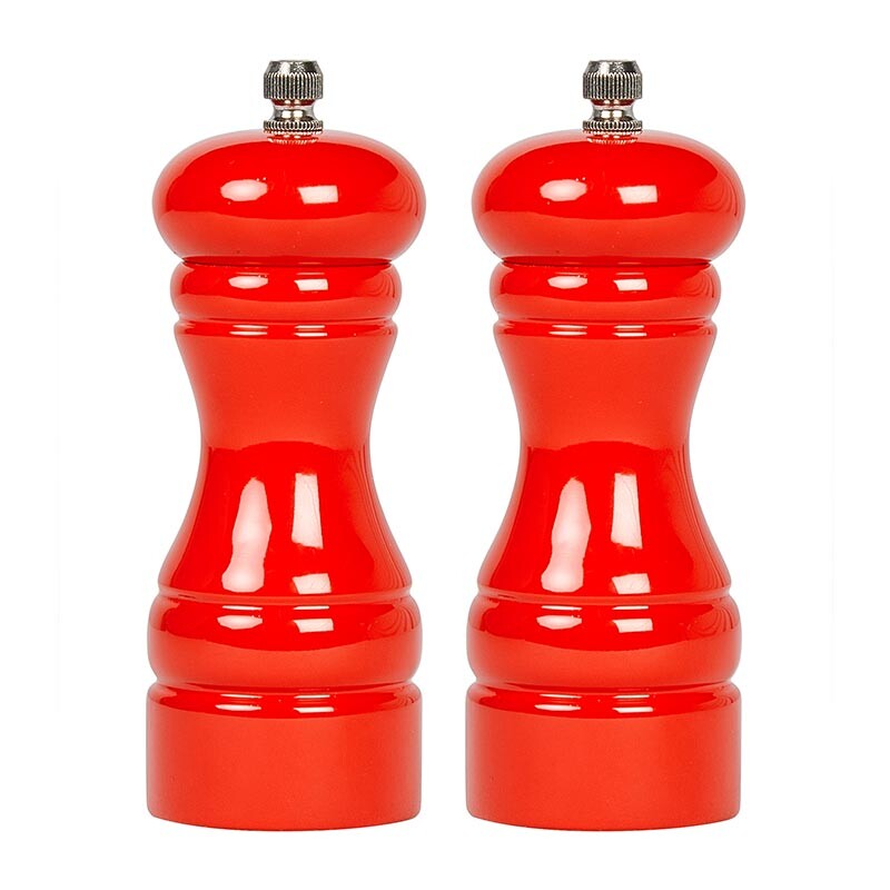 Biradlı BRD-231 Metal Tuz ve Karabiber Değirmeni, 2'li, 13 cm, Kırmızı - Biradlı