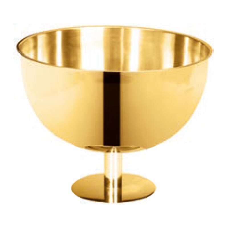 Biradlı BRD-3074 Çelik Punch Kasesi, 20x20 cm, Altın - Biradlı