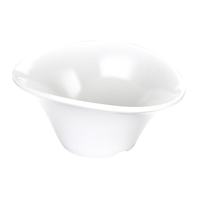 Biradlı BRD-516304 Açık Büfe Minimal Sos Tabağı, 10x8 cm, Beyaz - Biradlı