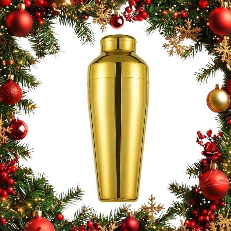 Biradlı BRD-601 Fransız Model Paslanmaz Çelik Shaker, 600 ml, Altın - Biradlı